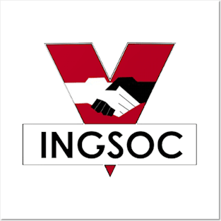 INGSOC. GEORGE ORWELL 1984 NOVEL LOGO Posters and Art